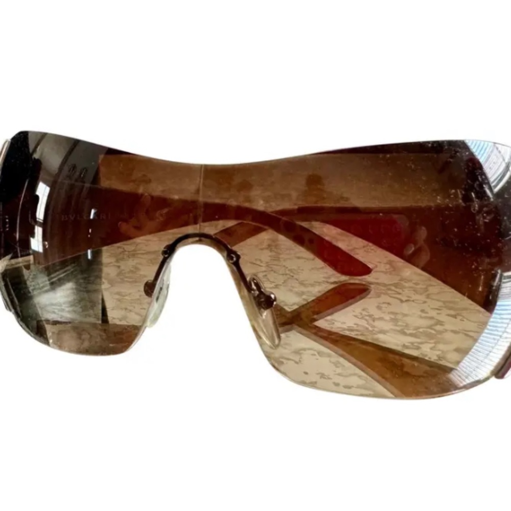 Frameless brown Bvlgari Sunglasses